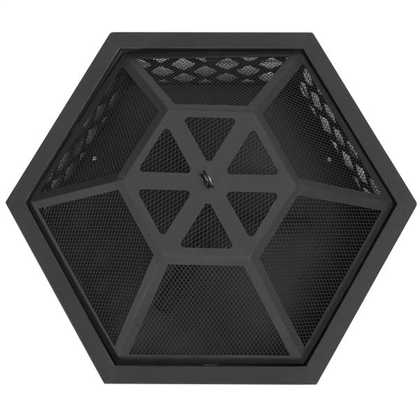 Feuerschale ARE49 Schwarz - Metall - 61 x 62 x 61 cm