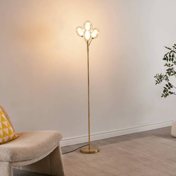 Stehleuchte Seryn Gold - Metall - 36 x 165 x 165 cm