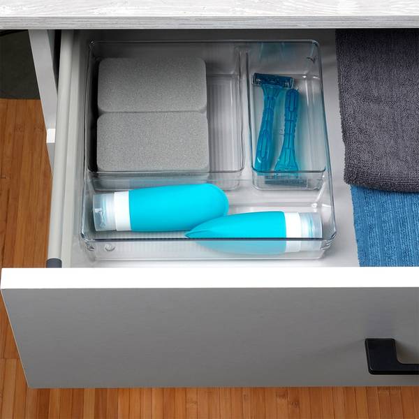 Schubladen-Organizer 3er Set Kunststoff - 23 x 6 x 23 cm
