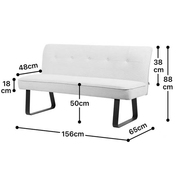 Sitzbank EMILIA Grau