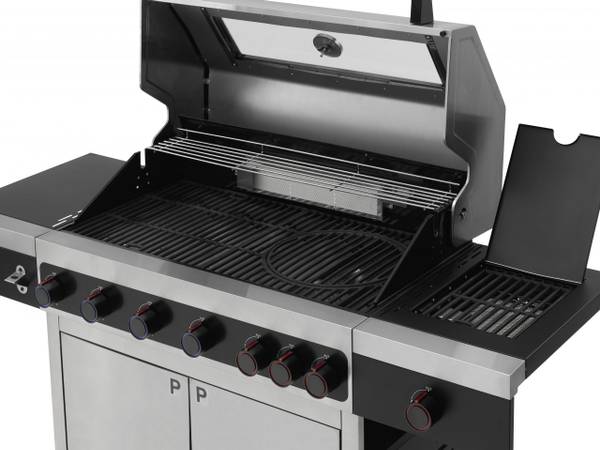 Gasgrill KEANSBURG 6 Silber - Metall - 64 x 64 x 99 cm