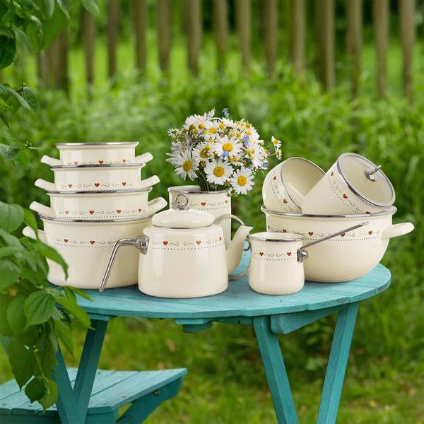 Frischhaltedose 127919 Weiß - Metall - 13 x 17 x 13 cm