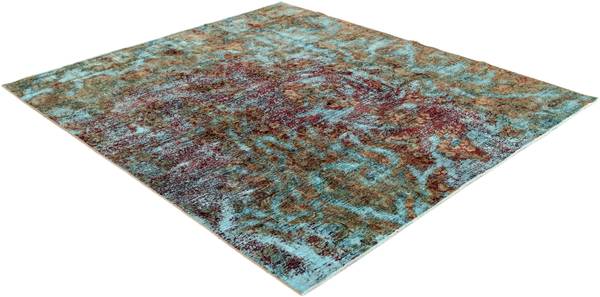 Tapis Vintage Royal XXV Bleu - Laine - 201 x 1 x 226 cm