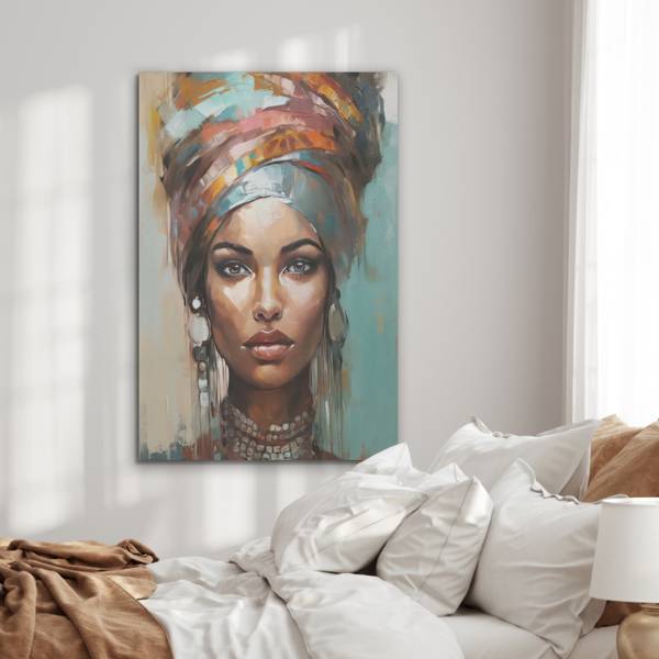AKUSTIKBILD Frau Modern 70 x 100 cm