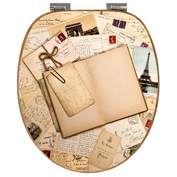 WC-Sitz mit Absenkautomatik Salut de Par Braun - Bambus - Holzwerkstoff - 38 x 5 x 49 cm