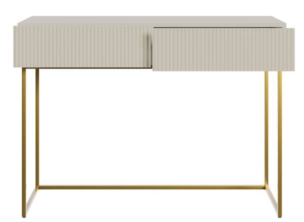 Schminktisch VELDIO Gold - Taupe