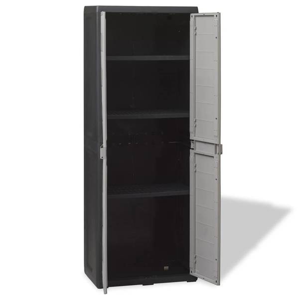 Gartenschrank 295296-2 Grau - Polypropylen - 38 x 171 x 65 cm