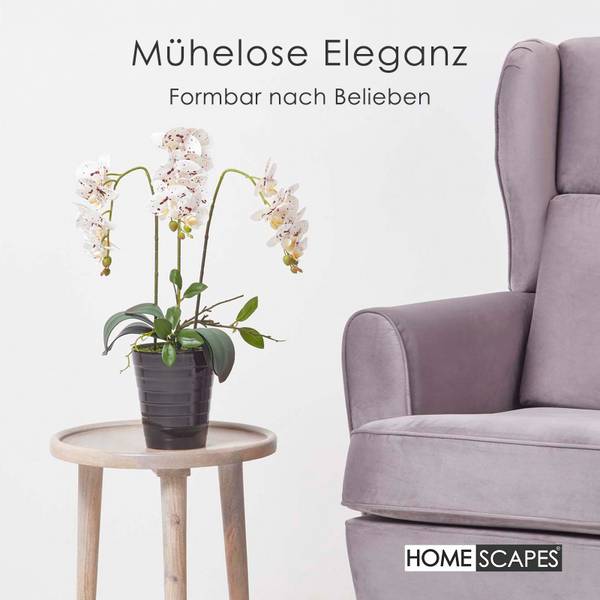 Künstliche Orchidee Lifelike Weiß - Polyester - 22 x 56 x 56 cm