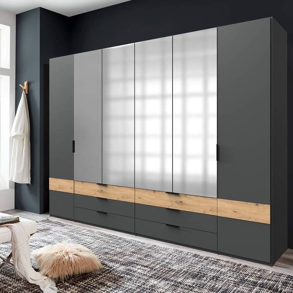 Schlafzimmer-Set GRANADA-43-59 5er-Set Grau - Holzwerkstoff - 692 x 210 x 210 cm