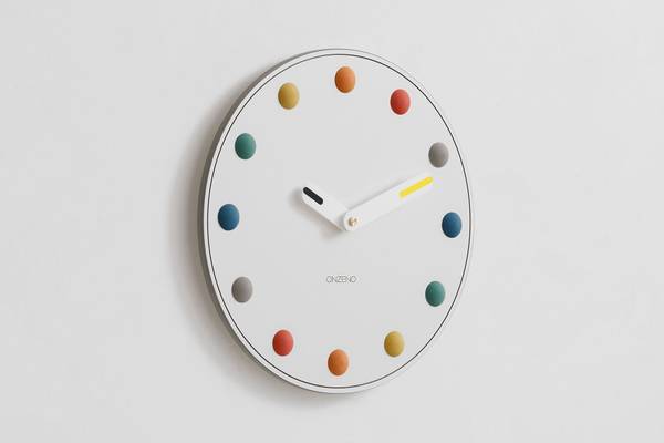 Wanduhr Wanduhren Wep Weiß - Holzwerkstoff - 42 x 42 x 3 cm