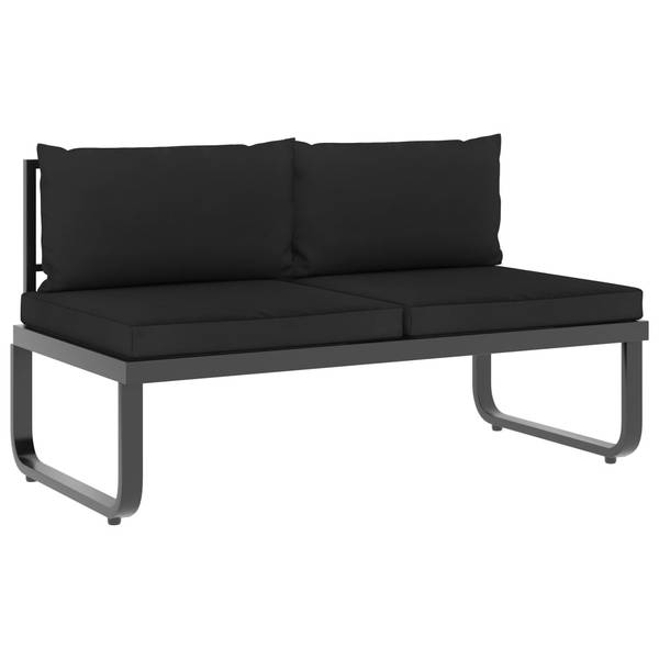 Sofa 48653 (4-teilig) Aluminium - 58 x 30 x 58 cm