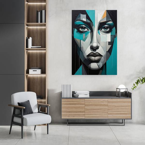 Canvas schilderij Vrouw 70 x 100 cm