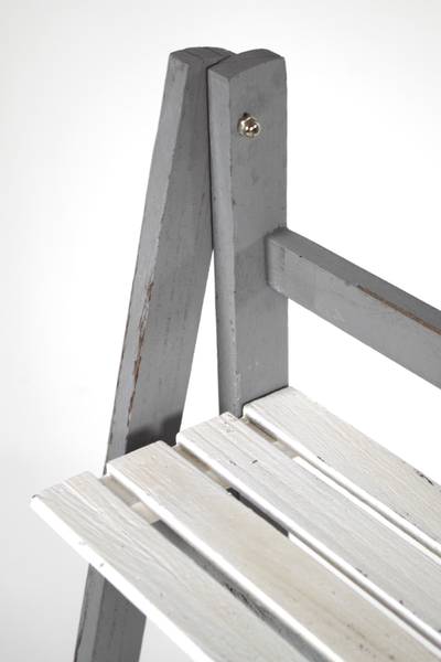 Leiterregal WHITEGREYSHLF Grau - Massivholz - 34 x 112 x 41 cm