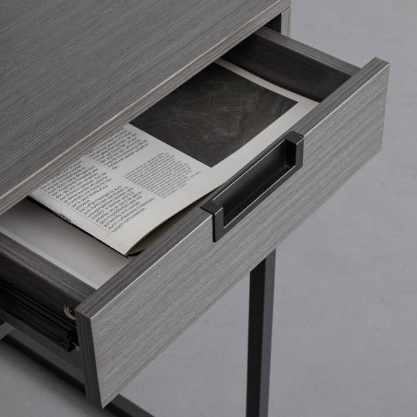 Schreibtisch AURORA Braun - Metall - 50 x 76 x 120 cm