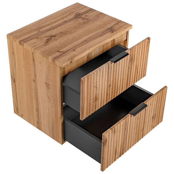 Badmöbel-Set ADELAIDE-56-141 2er-Set Braun - Holzwerkstoff - 61 x 200 x 47 cm