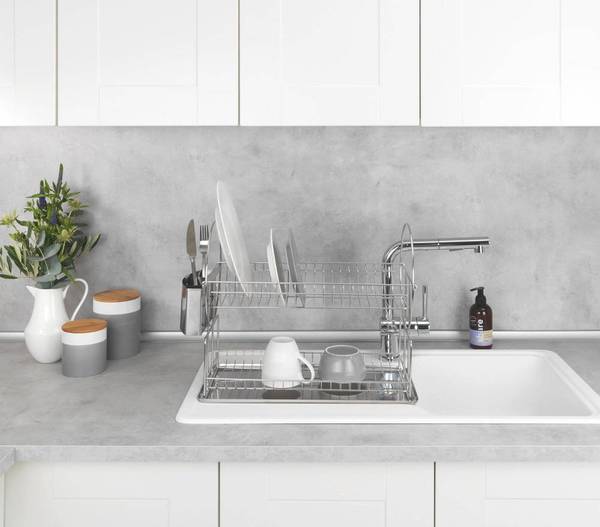 Geschirrabtropfer Exclusiv Duo Edelstahl - Silber