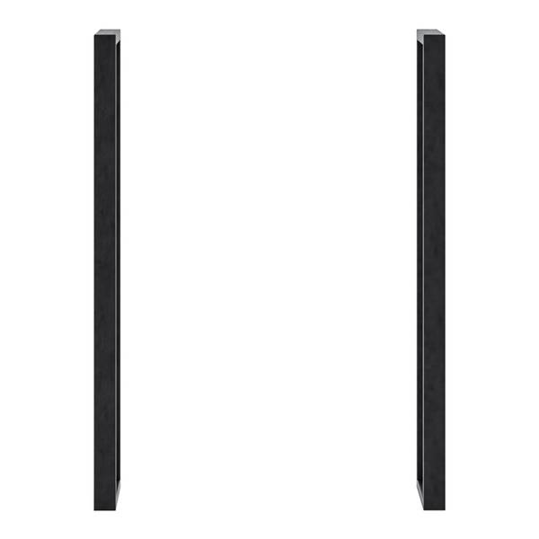 Tischgestell Kauniainen 2er Set Schwarz - Stahl - 27 x 87 x 4 cm
