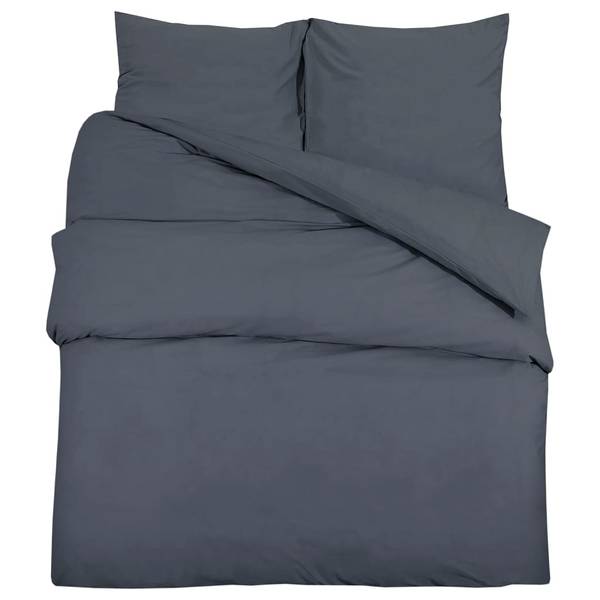 Bettwäsche 3016891-2 3-teilig Anthrazit - 260 x 240 cm