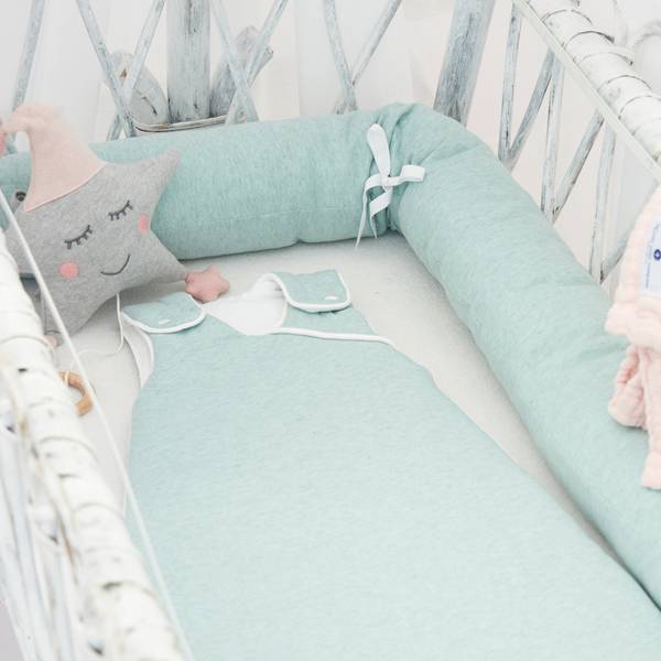 Babyschlafsack Jersey Grün - Textil - 38 x 5 x 60 cm