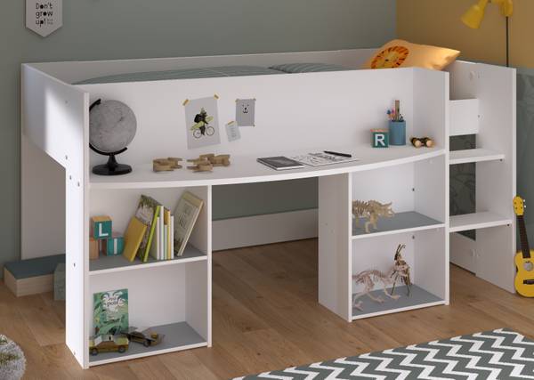 Kinderzimmer Pirouette13 3-teilig Weiß - Holzwerkstoff - 90 x 182 x 200 cm