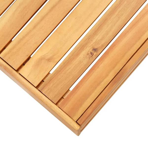 Gartentisch 3001853-4 Weiß - Akazie - 68 x 30 x 68 cm