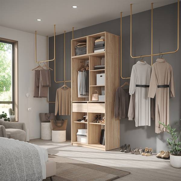 Kleiderschrank Elmo 61339 3er Set Eiche Sonoma Dekor