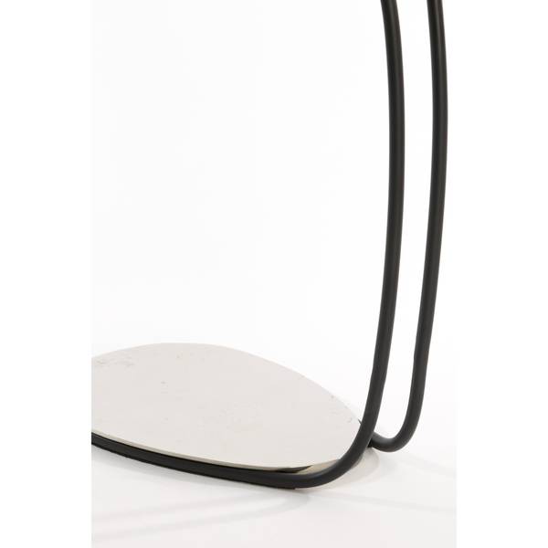 Beistelltisch Marsh Silber - Eisen - 27 x 53 x 42 cm