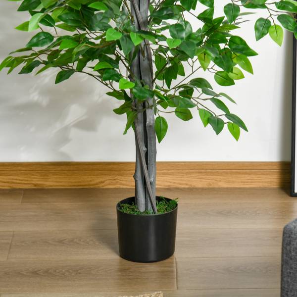 Kunstmatige ficusboom 830-432 groen - kunststof - 15 x 135 x 15 cm
