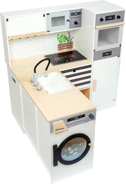 Kinderküche modular XL Weiß - Holzwerkstoff - 82 x 83 x 84 cm