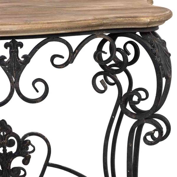Konsole Royal Schwarz - Metall - 87 x 80 x 41 cm