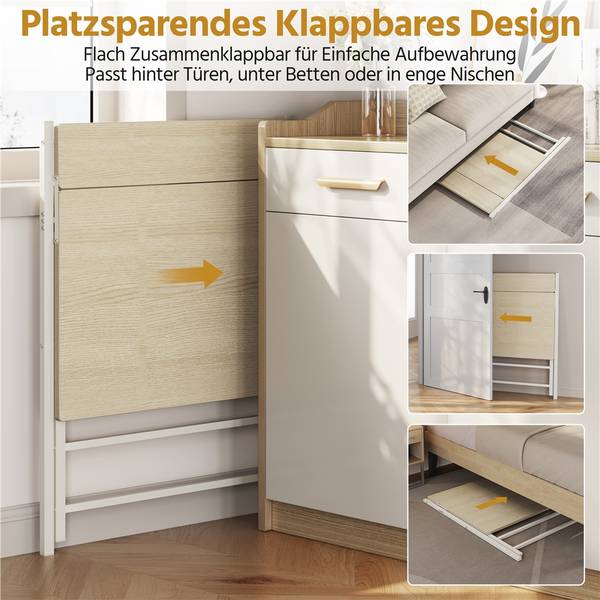 Computertisch ARJ41 Beige - Metall - 61 x 90 x 107 cm