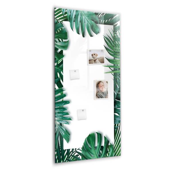 Glas Magnettafel Monstera-Rahmen 60 x 120 cm