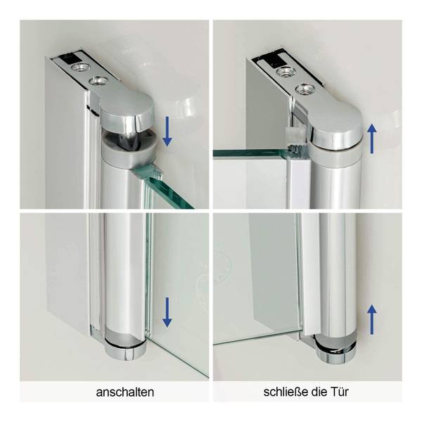 Badewanne Duschwand NFASS90E Tiefe: 90 cm