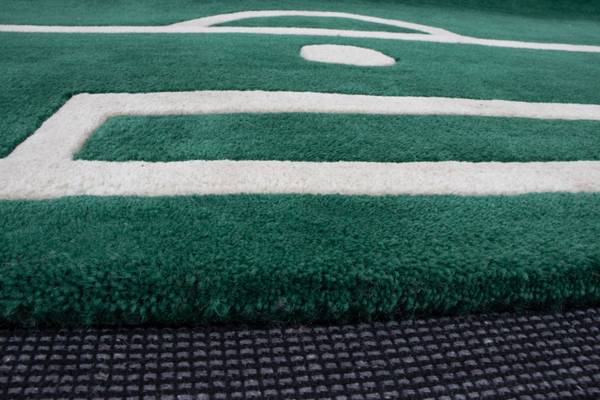 Kurzflorteppich Fussball 120 x 170 cm