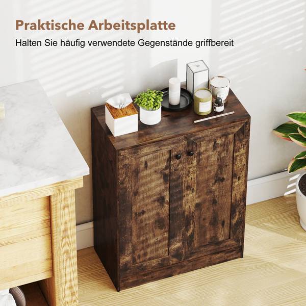 Badschrank VH34161 Braun - Holzwerkstoff - 30 x 80 x 60 cm