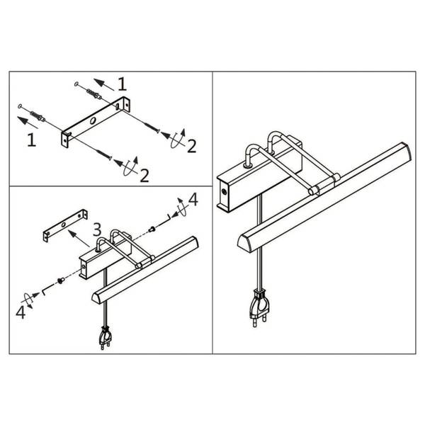 Bougeoir Litho LED-Platine Plexiglas / Fer - 1 ampoule