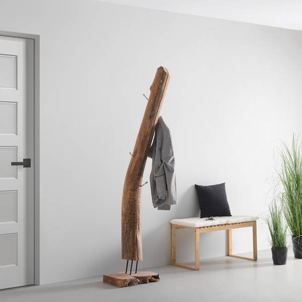 Kleiderständer KO SAMUI Holz teilmassiv - 32 x 180 x 32 cm