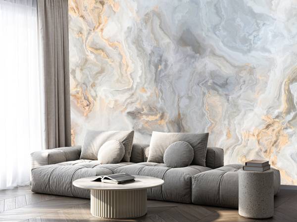 Papier Peint Champ Lavande Soleil 100 x 70 x 70 cm