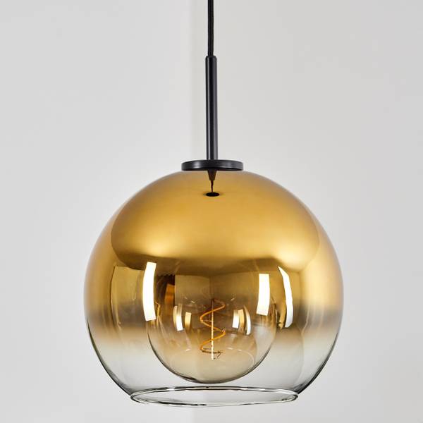 Deckenleuchte Cesaro Gold - Aluminium - Klarglas - 31 x 149 x 30 cm