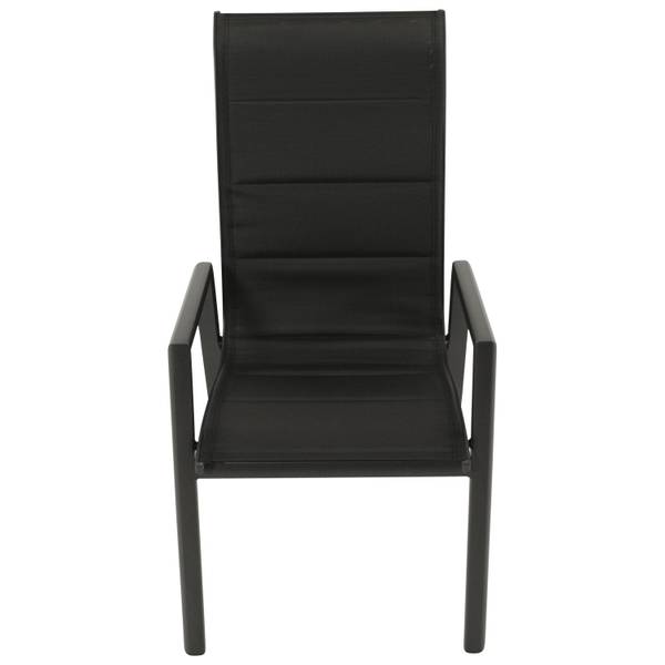 Garnitur LAGOS XL 9-teilig Schwarz - Grau - Aluminium - 195 x 76 x 255 cm