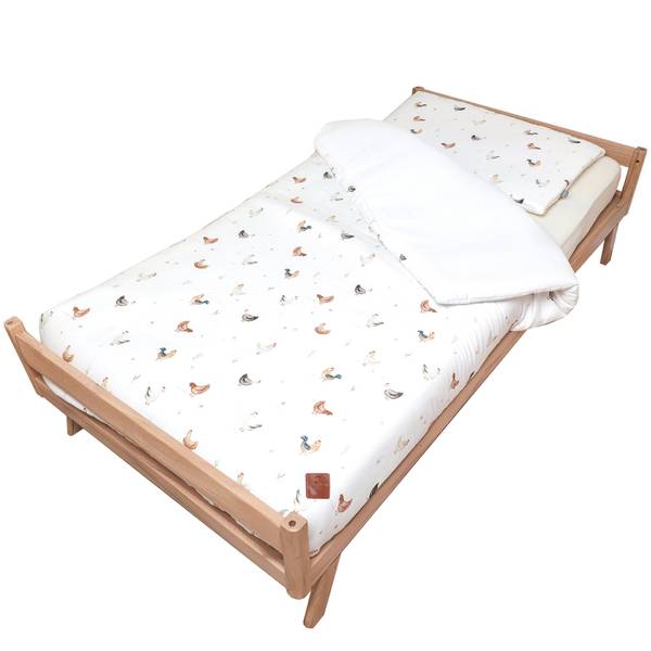 Bettset Gallina 2 teilig Beige - Textil - 100 x 6 x 140 cm