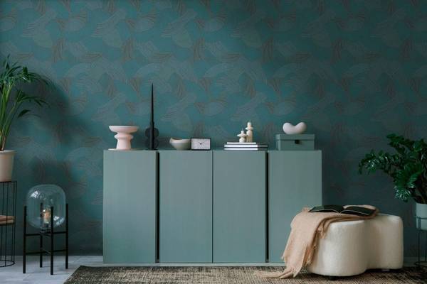 Vliestapete 399353-GU Blau - Kunststoff - 53 x 1 x 1005 cm