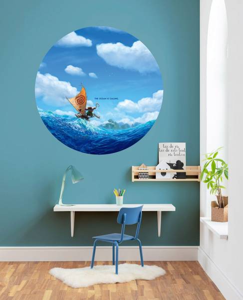 Selbstklebende Wandtattoo 610388 Blau - Vinyl - 128 x 128 x 128 cm