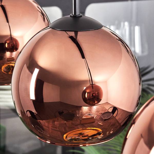 Pendelleuchte Cesaro Aluminium - Klarglas - 15 x 148 x 90 cm