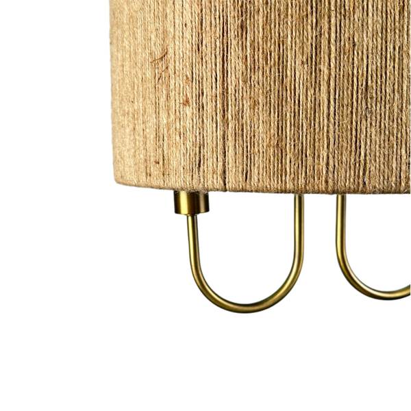 2-flammige Deckenlampe Braun - Gold - Eisen - 35 x 35 x 35 cm