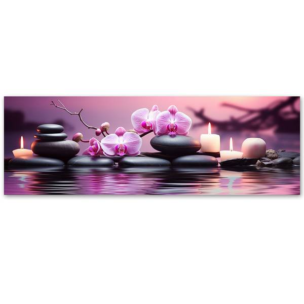 Wandbild zen-komposition spa 120 x 40 cm