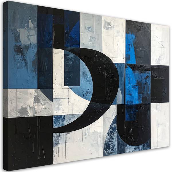 Wandbild Abstrakte Geometrie 100 x 70 cm