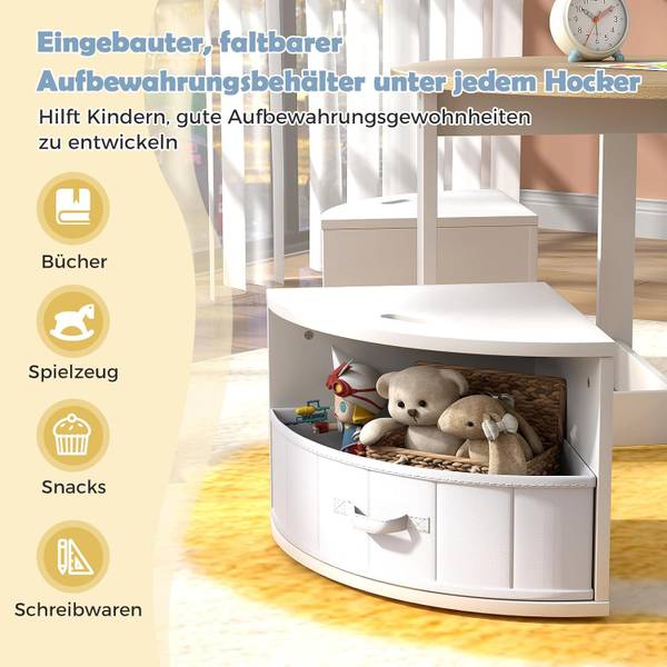 Kindersitzgruppe TK32533(5-tlg.) Braun