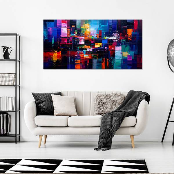 Wandbild Abstraktion 100 x 50 cm