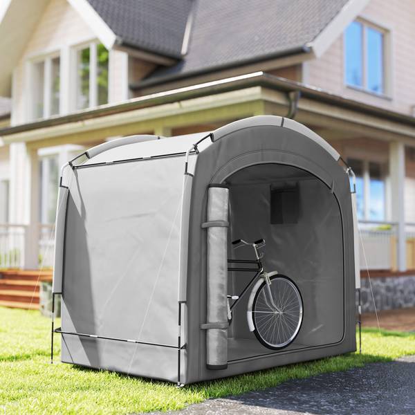 Fahrradgarage 84C-649V00CG Grau - Textil - 150 x 195 x 220 cm